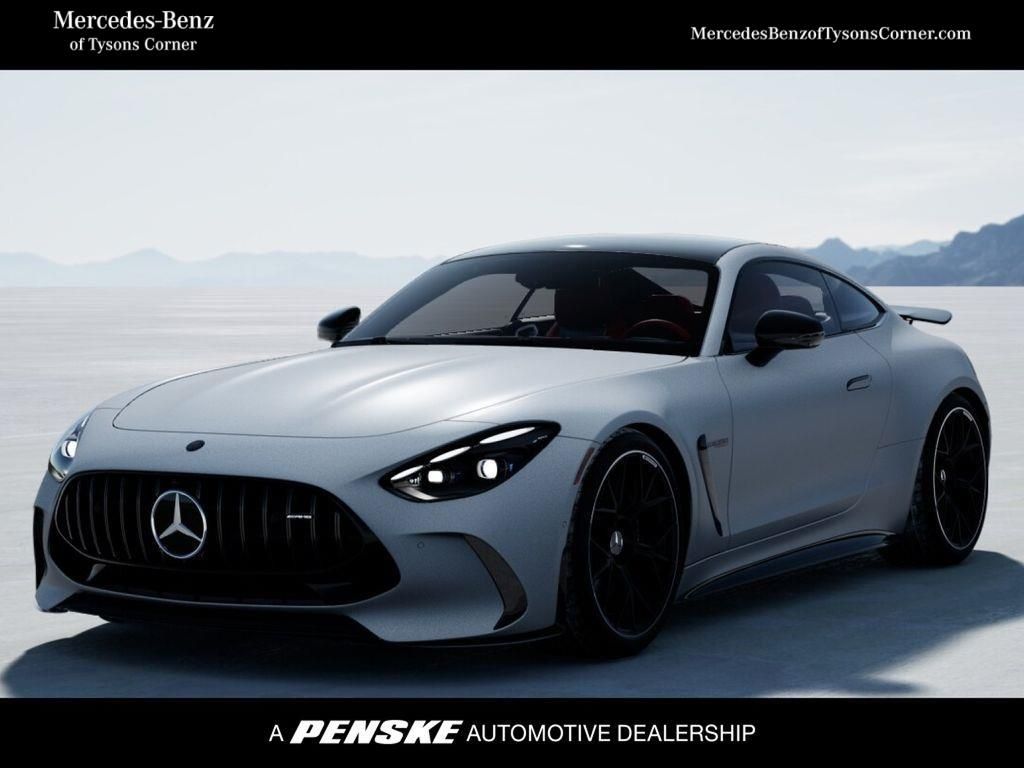 Moonlight White Magno 2026 Mercedes-Benz AMG GT Coupe All-Wheel Drive 9-Speed Automatic