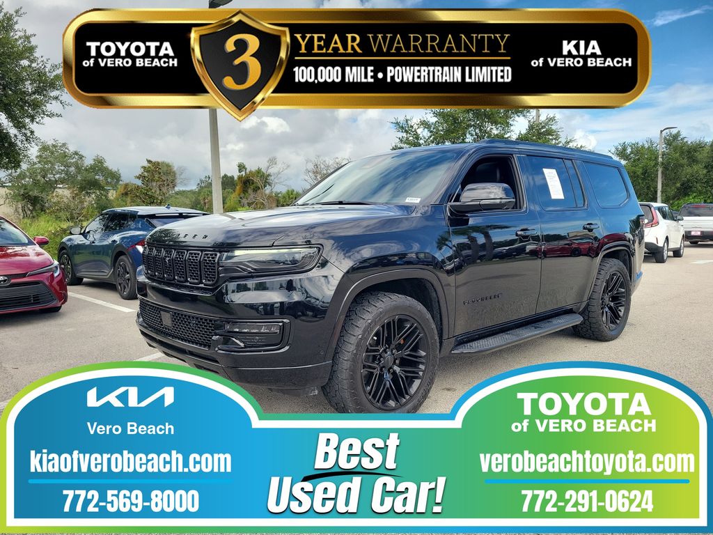 Diamond Black Crystal Pearlcoat 2025 Jeep Wagoneer SUV / Crossover Four-Wheel Drive 8-Speed Automatic