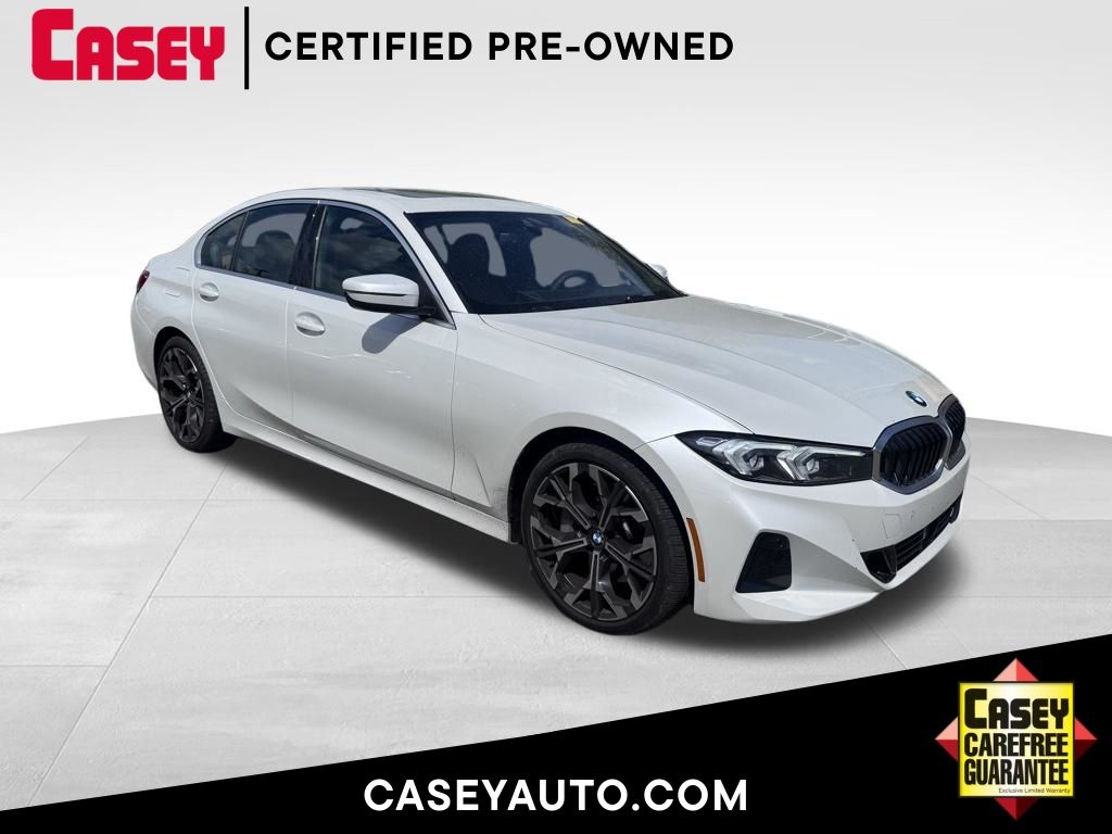 Mineral White Metallic 2025 BMW 3 Series 330i RWD Sedan Rear-Wheel Drive 8-Speed Automatic