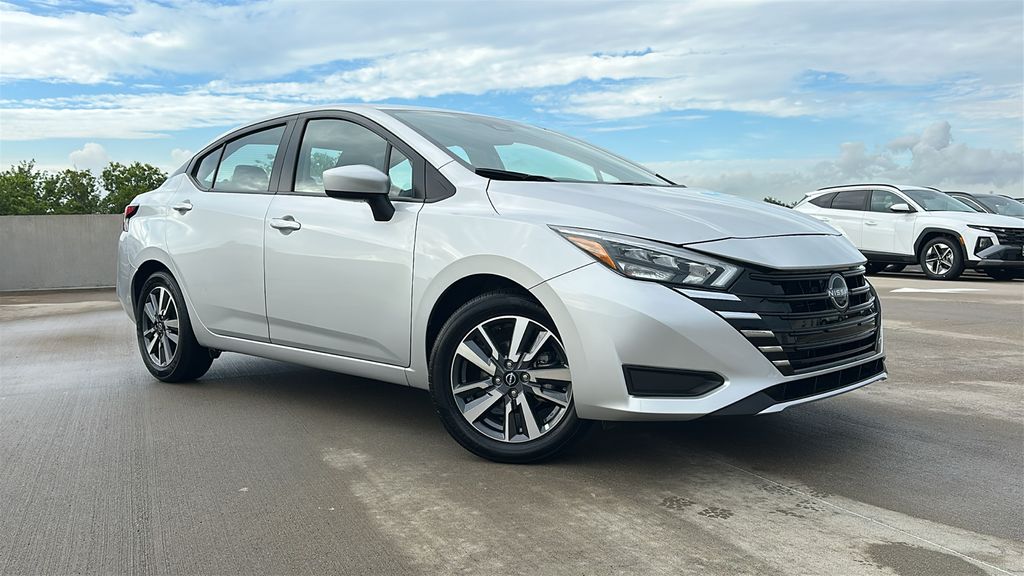 2025 Nissan Versa 1.6 SV Silver at South Houston Nissan