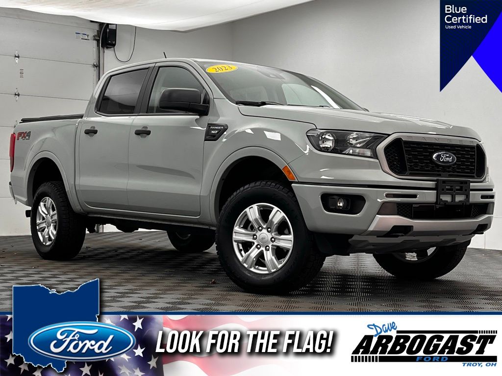 Cactus Gray 2023 Ford Ranger XLT SuperCrew 4WD Pickup Truck Four-Wheel Drive Automatic