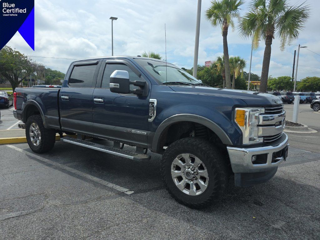 Blue Jeans Metallic 2017 Ford F-250 Super Duty Pickup Truck Four-Wheel Drive 6-Speed Automatic
