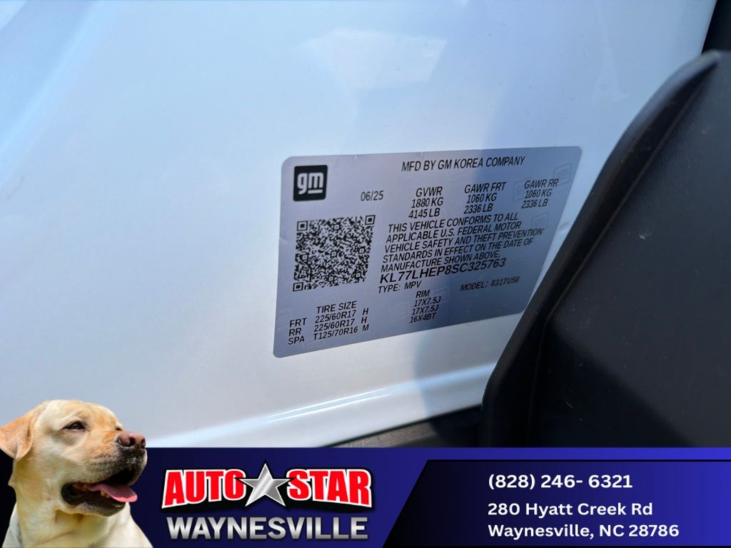 new 2025 Chevrolet Trax car, priced at $24,565