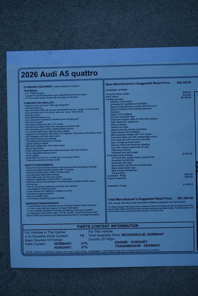Thumbnail: 2026 Audi A5 - 10