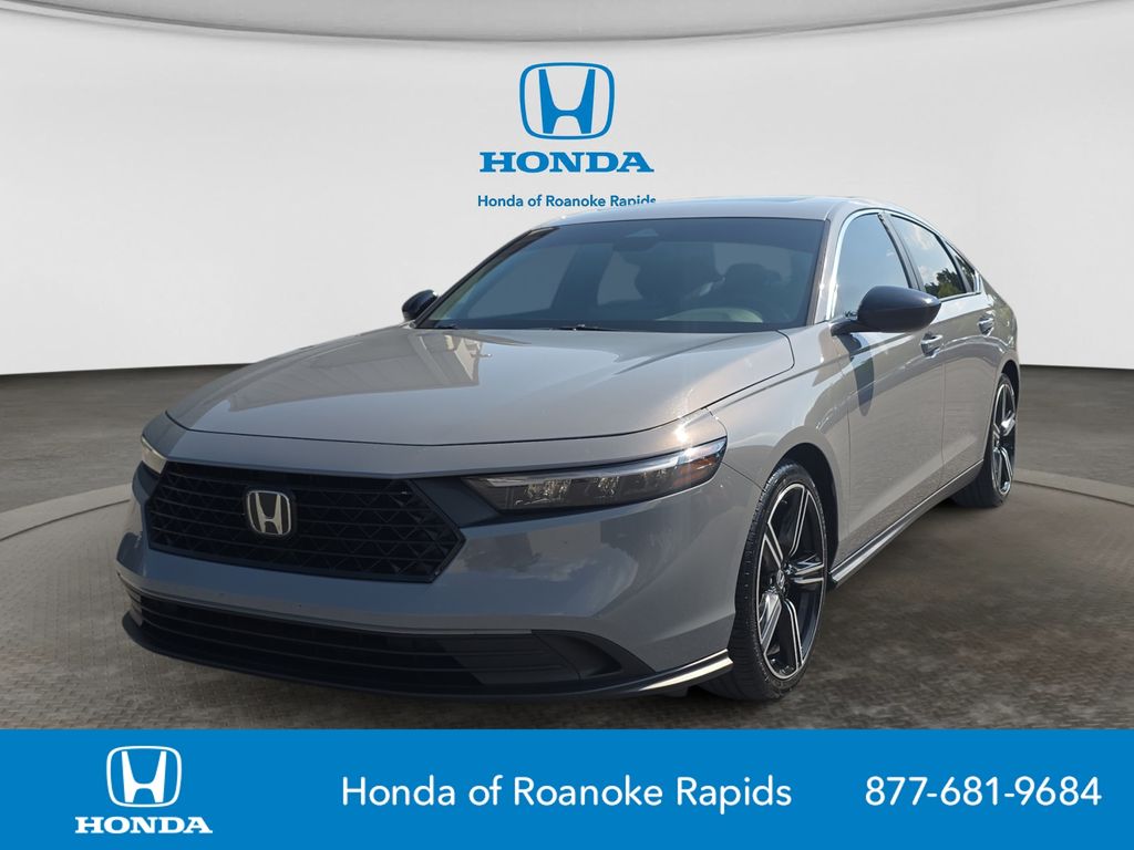 Urban Gray 2024 Honda Accord Hybrid Sedan Front-Wheel Drive Continuously Variable Transmission