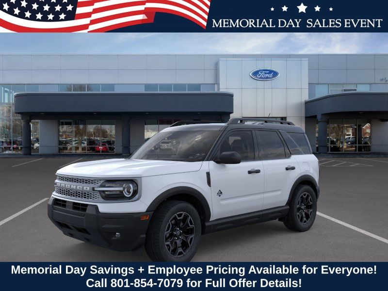 Space White Metallic 2026 Ford Bronco Sport Outer Banks AWD SUV / Crossover All-Wheel Drive 8-Speed Automatic