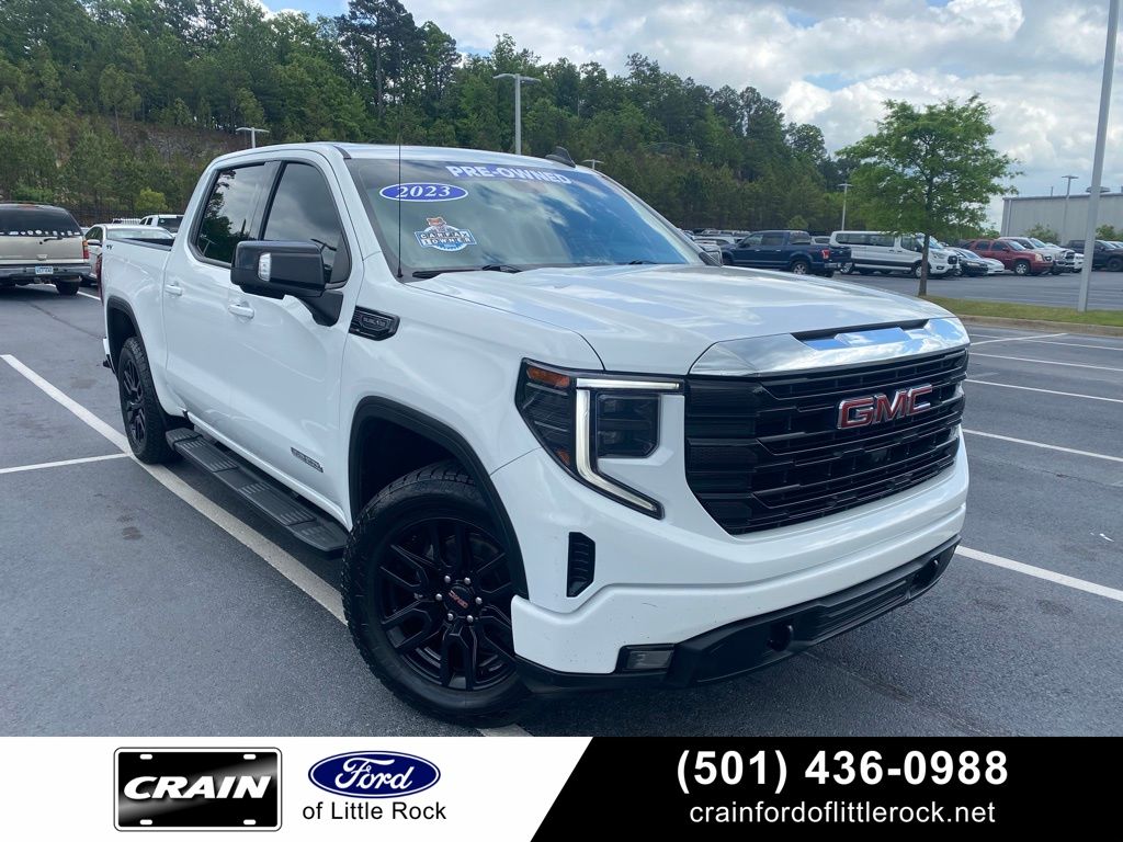 Summit White 2023 GMC Sierra 1500 Pickup Truck Four-Wheel Drive Automatic