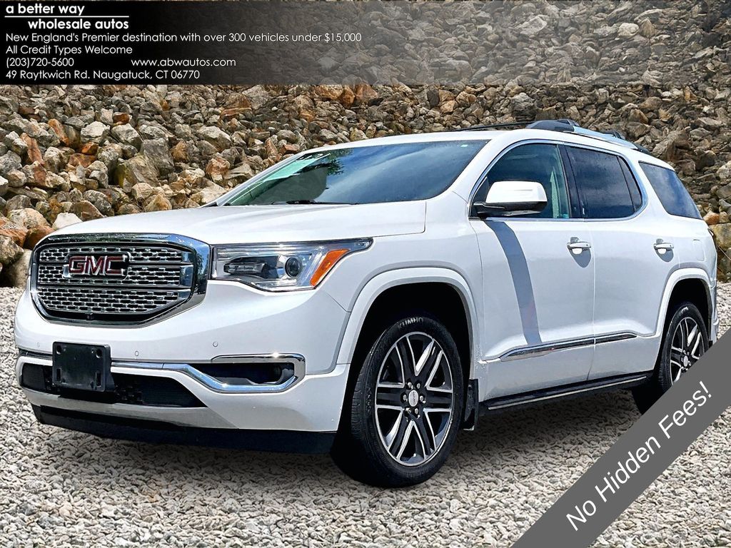 White Frost Tricoat 2018 GMC Acadia SUV / Crossover Four-Wheel Drive 6-Speed Automatic