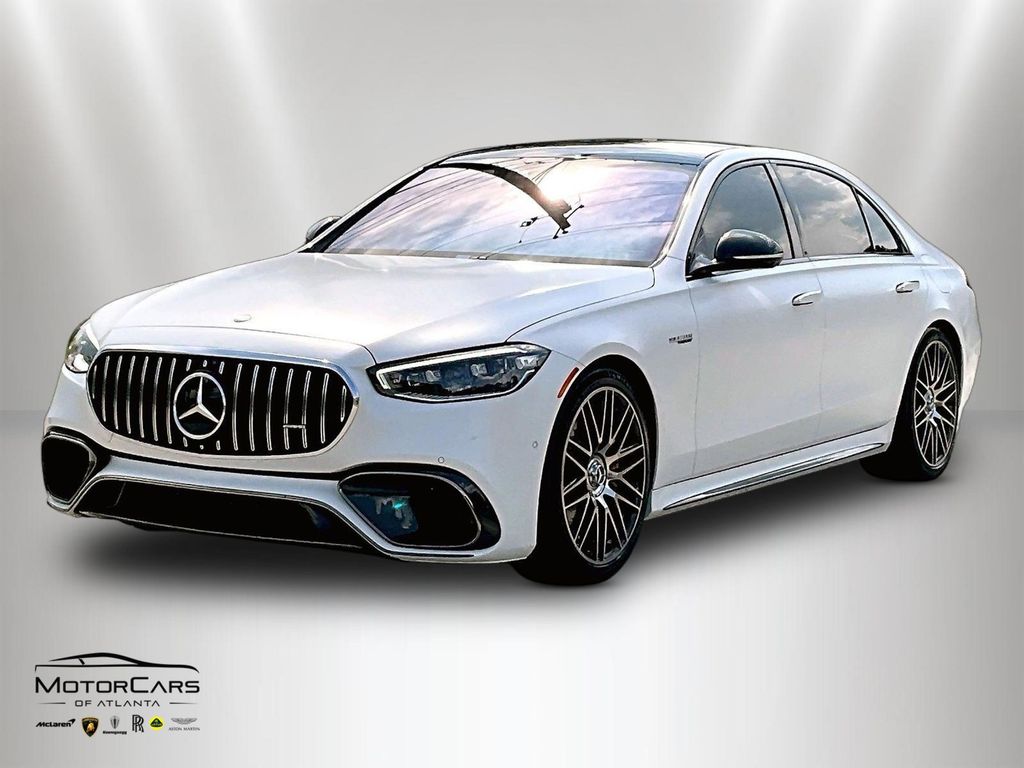 MANUFAKTUR Moonlight White Magno 2024 Mercedes-Benz S-Class Sedan All-Wheel Drive 9-Speed Automatic