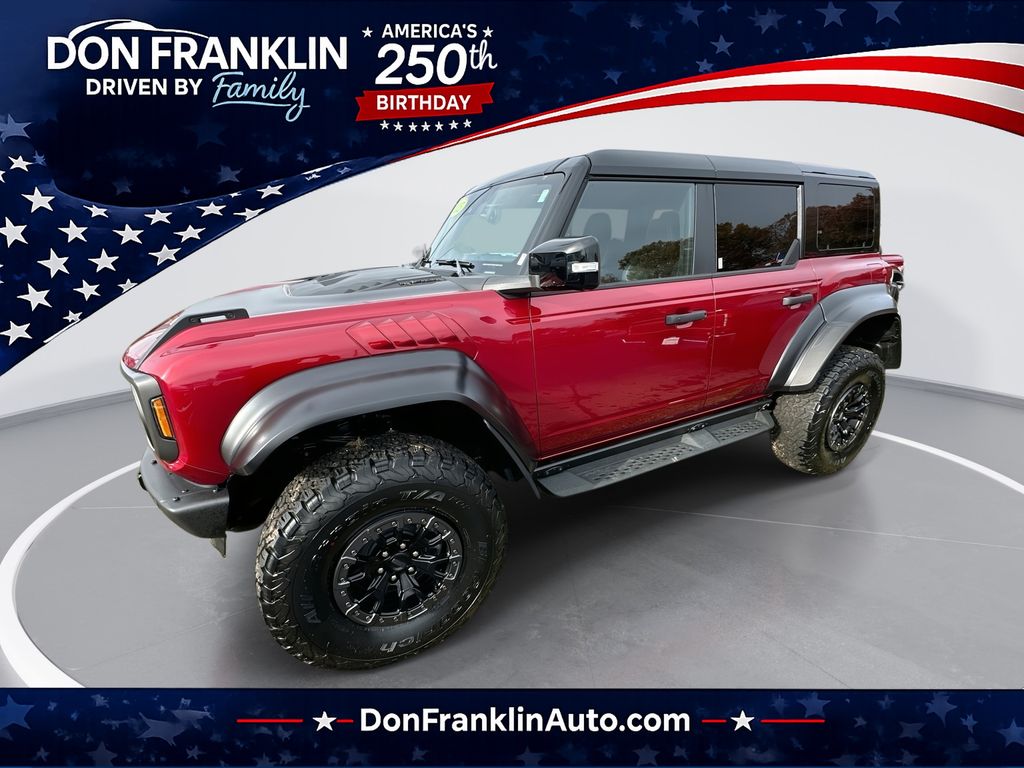 Ruby Red Metallic Tinted Clearcoat 2025 Ford Bronco Raptor 4WD SUV / Crossover Four-Wheel Drive Automatic