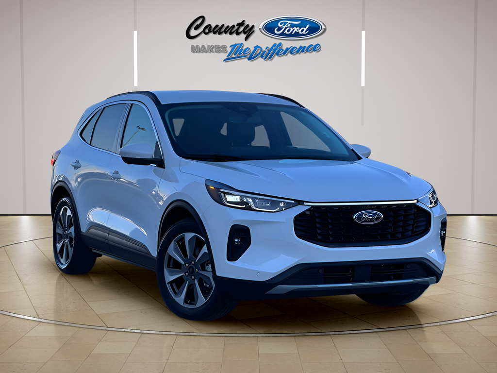 White Metallic 2025 Ford Escape Hybrid SUV / Crossover Front-Wheel Drive Continuously Variable Transmission