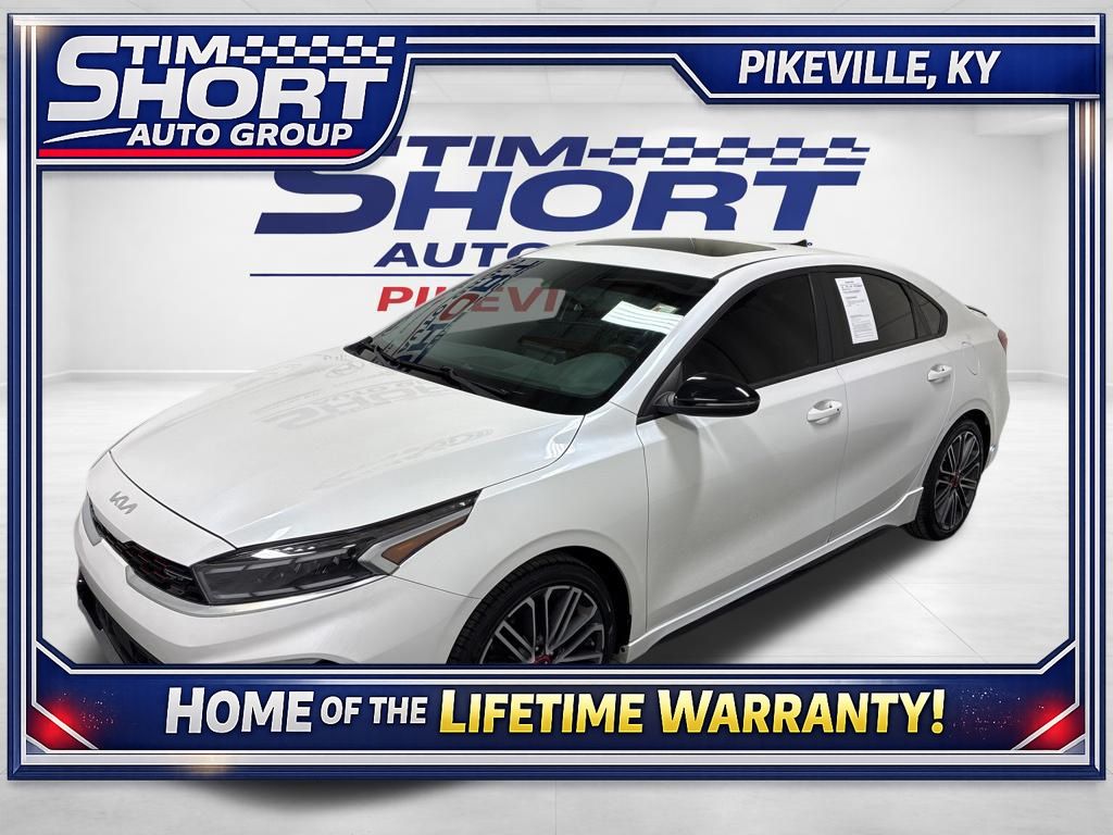 Snow White Pearl 2023 Kia Forte GT FWD Sedan Front-Wheel Drive 7-Speed Automatic