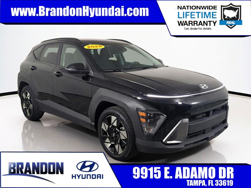 Abyss Black 2025 Hyundai Kona SUV / Crossover Front-Wheel Drive Continuously Variable Transmission