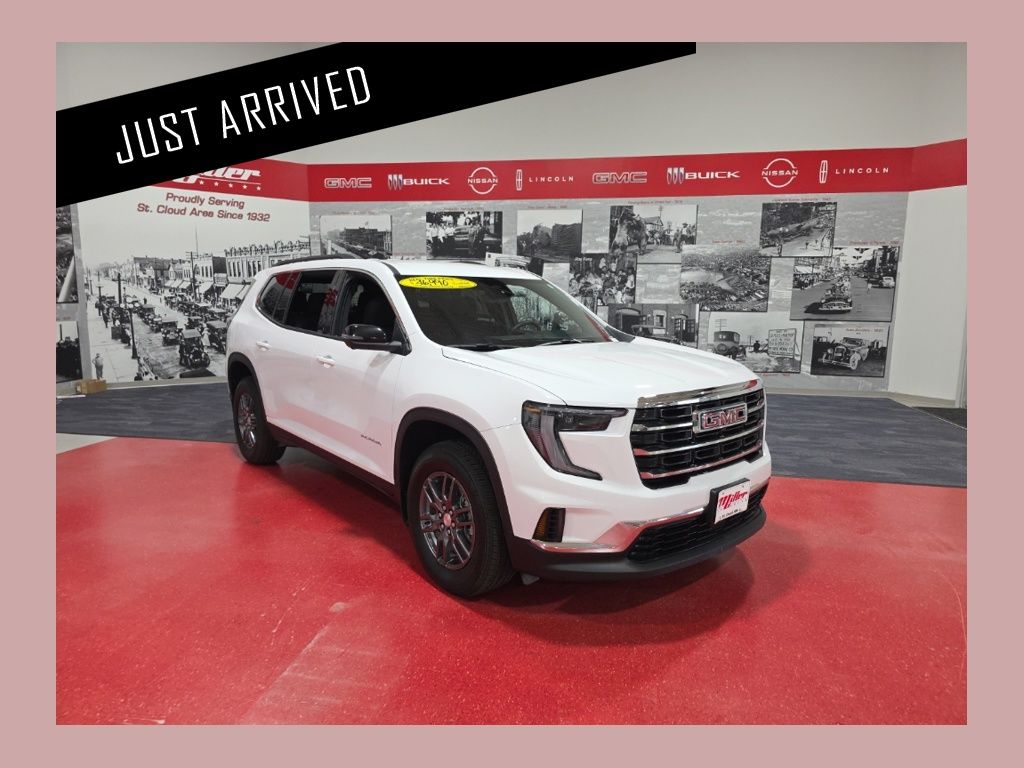 Summit White 2026 GMC Acadia SUV / Crossover Four-Wheel Drive 8-Speed Automatic
