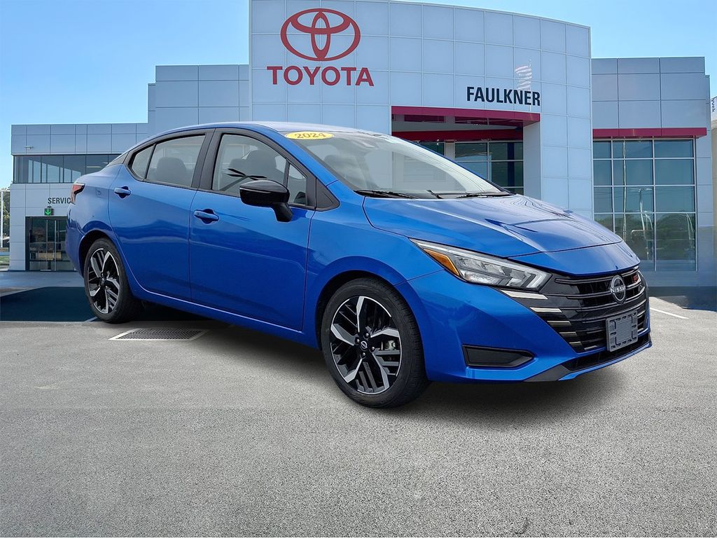 Electric Blue Metallic 2024 Nissan Versa Sedan Front-Wheel Drive Continuously Variable Transmission