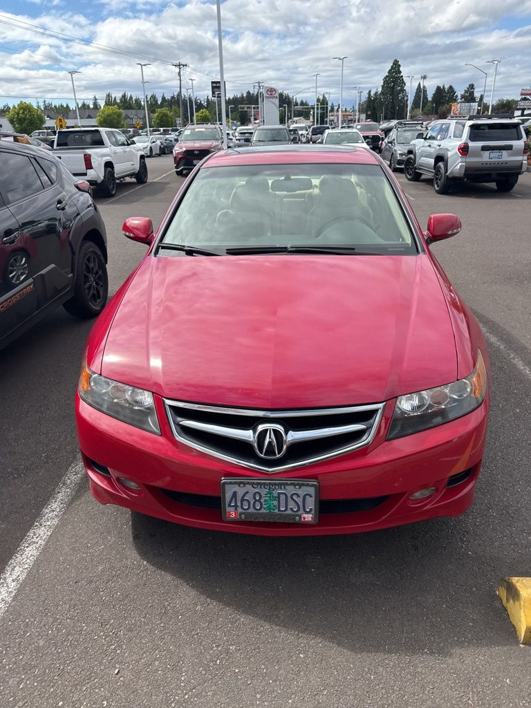 Milano Red 2008 Acura TSX Sedan FWD Sedan Front-Wheel Drive 5-Speed Automatic