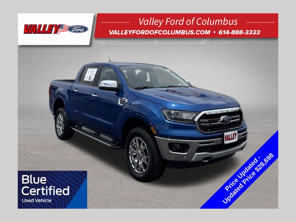 Lightning Blue Metallic 2019 Ford Ranger Pickup Truck Four-Wheel Drive Automatic