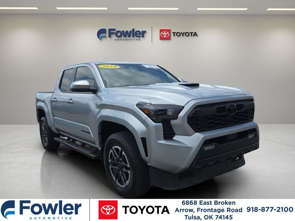 Celestial Silver Metallic 2024 Toyota Tacoma Pickup Truck Four-Wheel Drive 8-Speed Automatic
