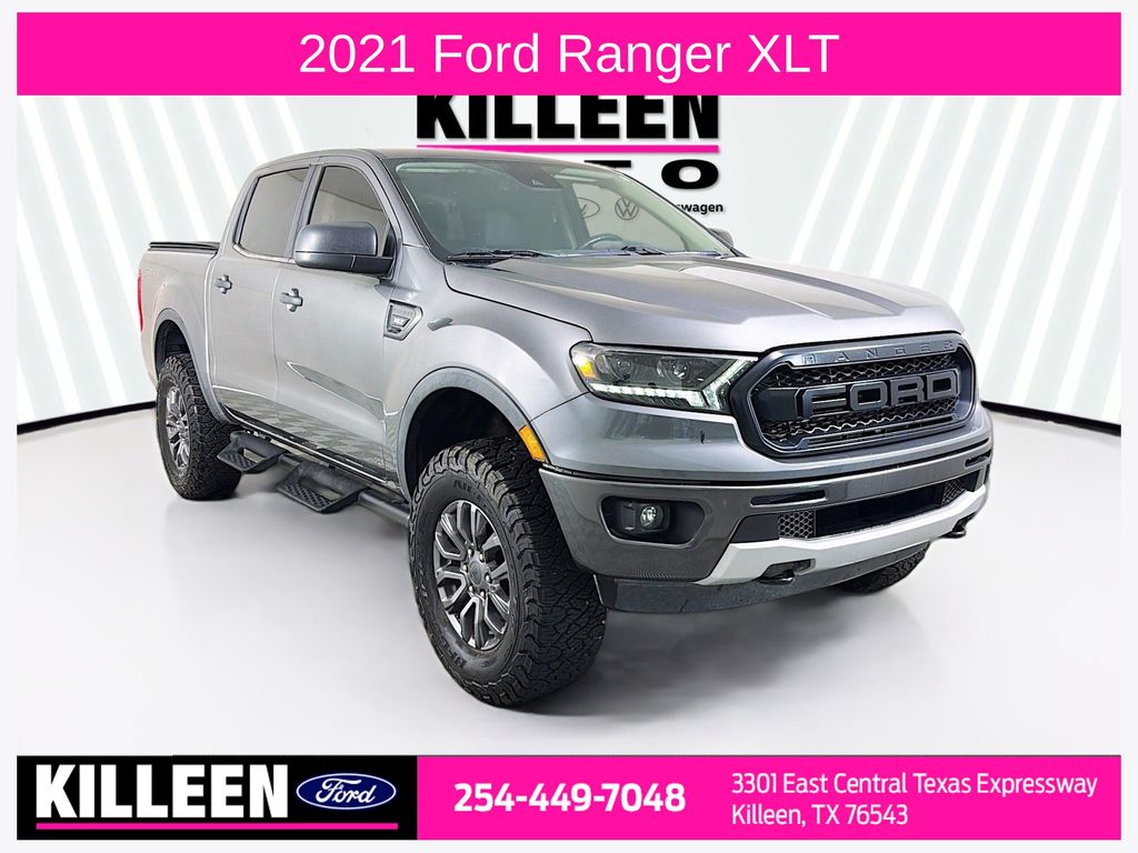 Gray Metallic 2021 Ford Ranger Pickup Truck Four-Wheel Drive Automatic