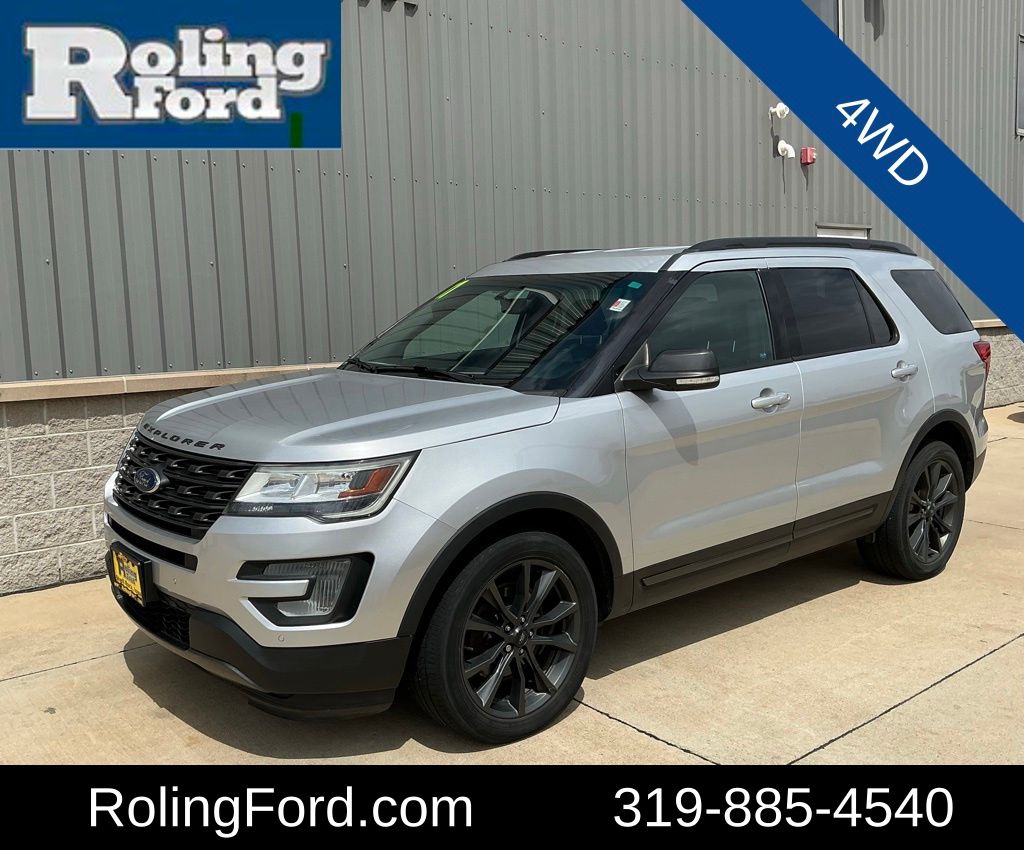 Ingot Silver Metallic 2017 Ford Explorer XLT AWD SUV / Crossover All-Wheel Drive 6-Speed Automatic