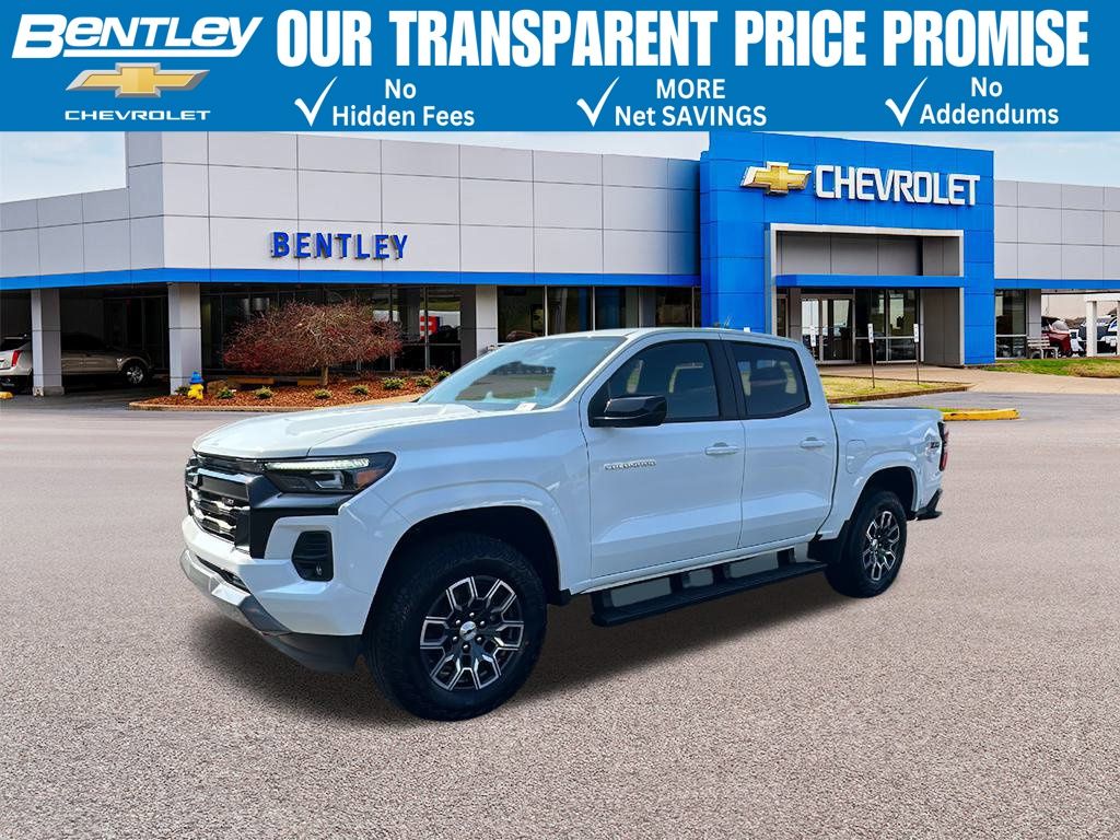 Summit White 2026 Chevrolet Colorado Z71 Crew Cab 4WD Pickup Truck Four-Wheel Drive 8-Speed Automatic