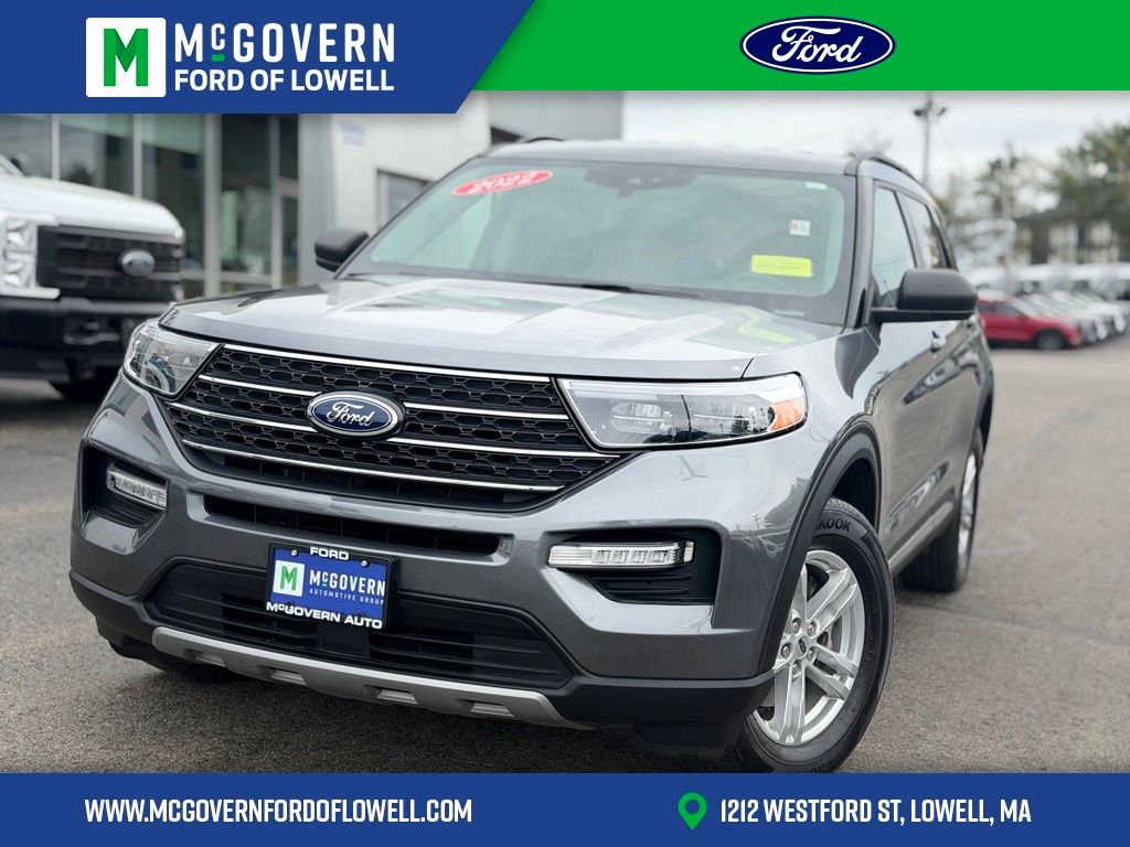 Gray Metallic 2022 Ford Explorer SUV / Crossover All-Wheel Drive Automatic