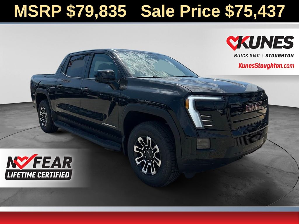 Onyx Black 2026 GMC Sierra EV Pickup Truck All-Wheel Drive 1-Speed Automatic