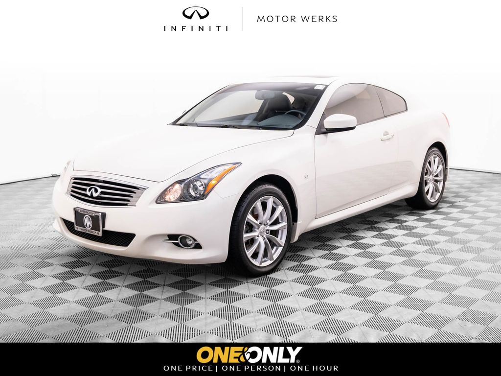 Majestic White 2015 INFINITI Q60 Sport Coupe AWD Coupe 7-Speed Automatic