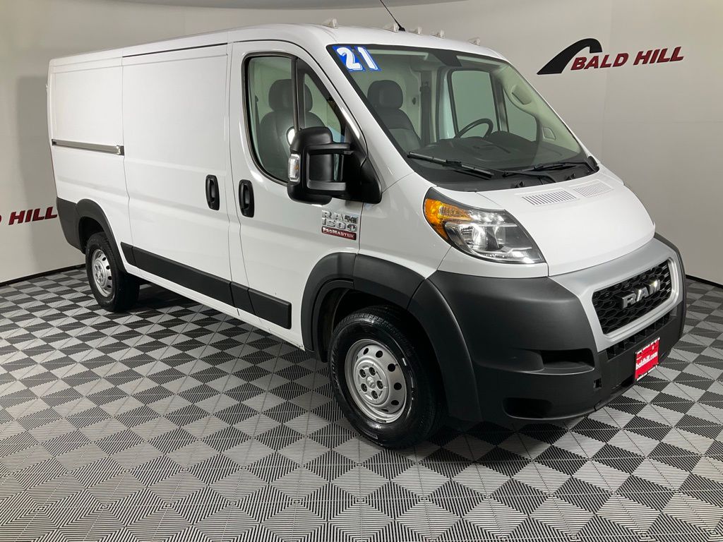 Bright White Clearcoat 2021 RAM ProMaster 1500 136 Low Roof Cargo Van FWD Van Front-Wheel Drive 6-Speed Automatic