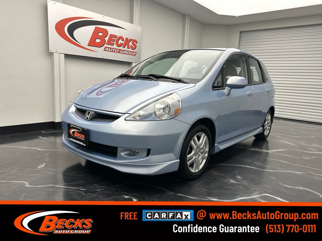 Blue 2008 Honda Fit Hatchback Front-Wheel Drive 5-Speed Automatic