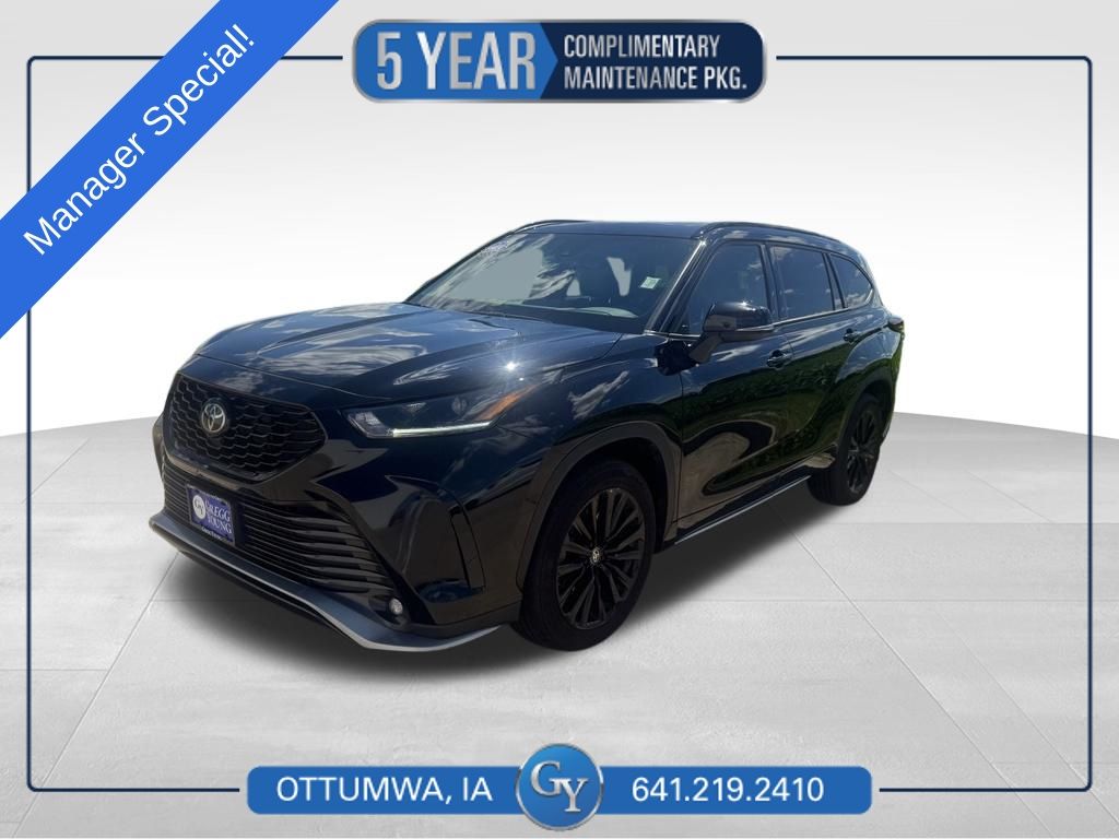 Midnight Black Metallic 2025 Toyota Highlander SUV / Crossover All-Wheel Drive 8-Speed Automatic