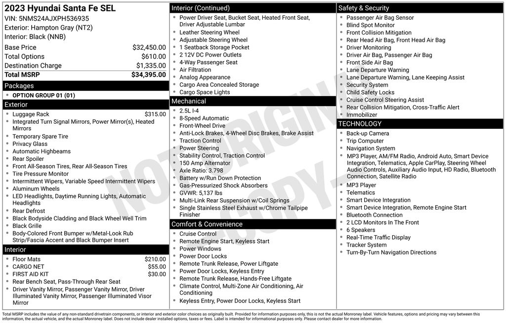 Used 2023 Gray Hyundai SEL image 6