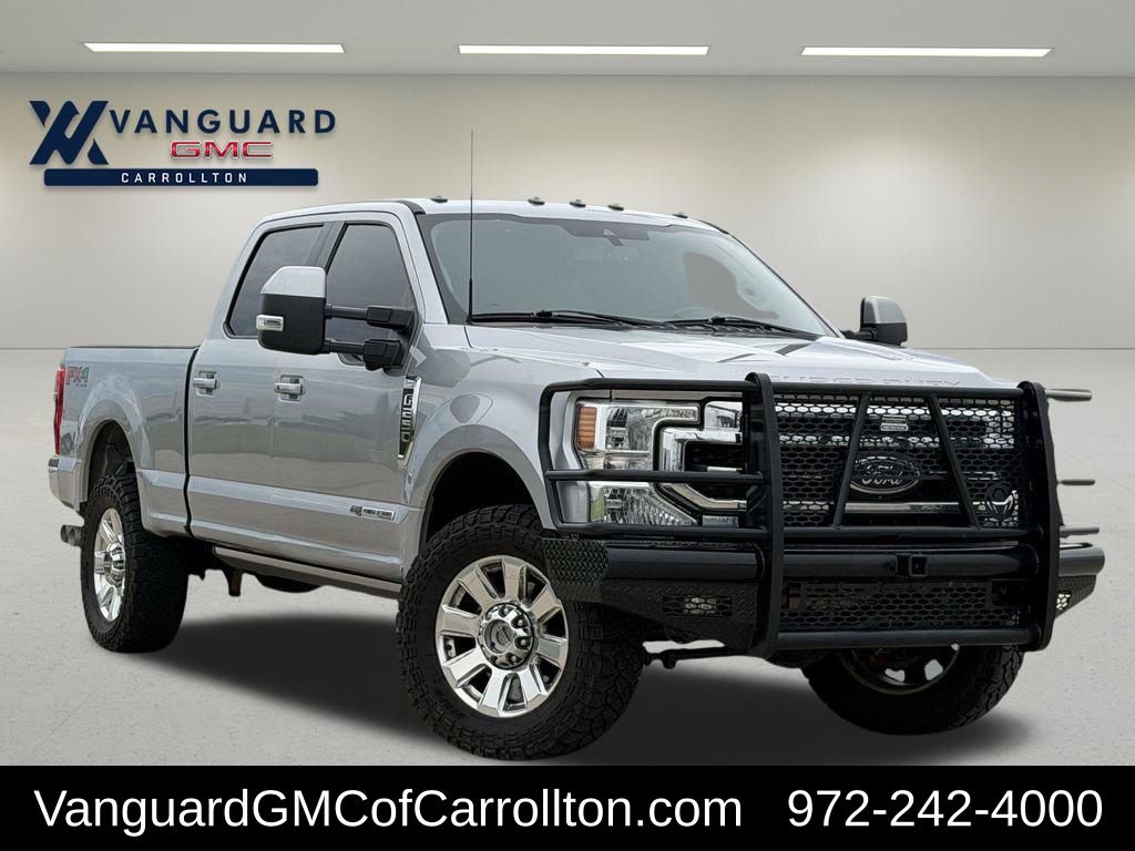 Silver Metallic 2021 Ford F-250 Super Duty Pickup Truck Four-Wheel Drive Automatic