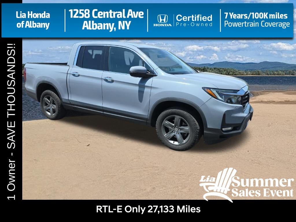 Sonic Gray Pearl 2023 Honda Ridgeline RTL-E AWD Pickup Truck All-Wheel Drive 9-Speed Automatic