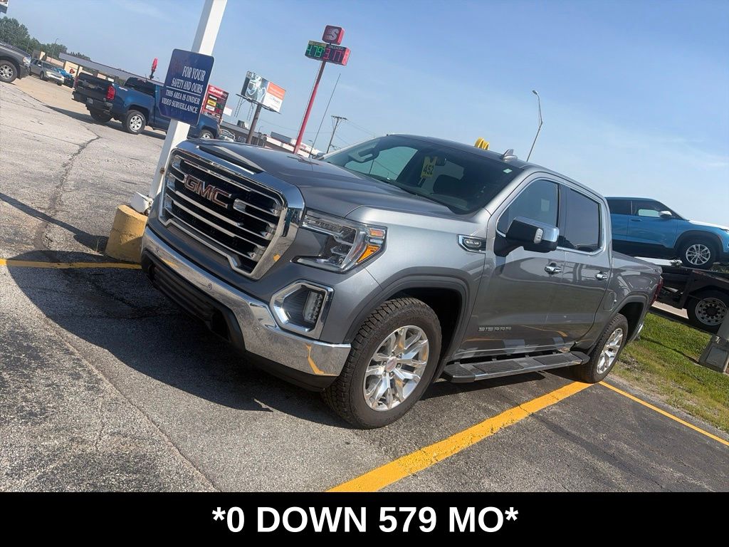 Gray (Steel Metallic) 2021 GMC Sierra 1500 Pickup Truck Four-Wheel Drive Automatic