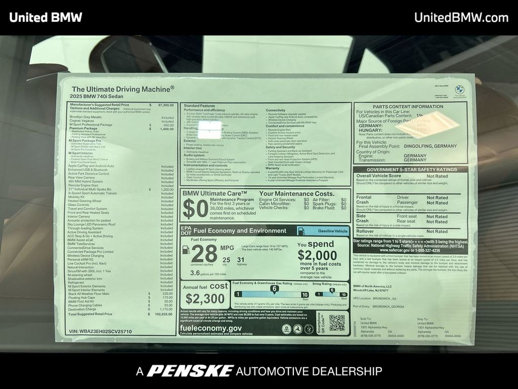 2025 BMW 7 Series 740i 23