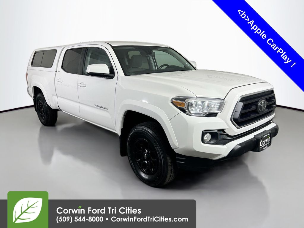 White 2022 Toyota Tacoma Pickup Truck Four-Wheel Drive 6-Speed Automatic
