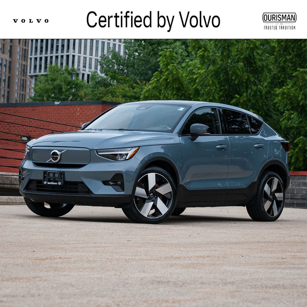 Thunder Gray Metallic 2023 Volvo C40 Recharge Twin Plus eAWD SUV / Crossover All-Wheel Drive 1-Speed Automatic