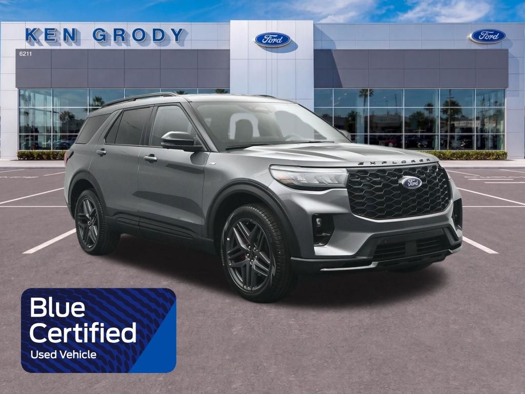 Carbonized Gray Metallic 2025 Ford Explorer ST-Line AWD SUV / Crossover All-Wheel Drive Automatic