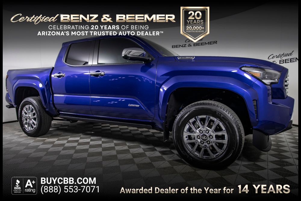 Blue 2025 Toyota Tacoma Pickup Truck Four-Wheel Drive 8-Speed Automatic
