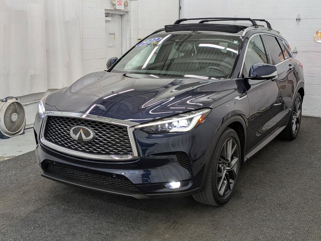 Hermosa Blue 2022 INFINITI QX50 Autograph AWD SUV / Crossover All-Wheel Drive Continuously Variable Transmission