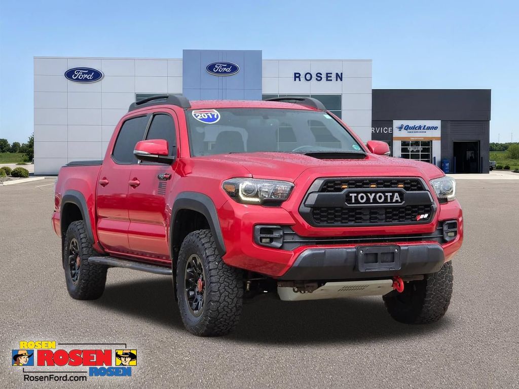 Barcelona Red Metallic 2017 Toyota Tacoma Pickup Truck Four-Wheel Drive 6-Speed Automatic