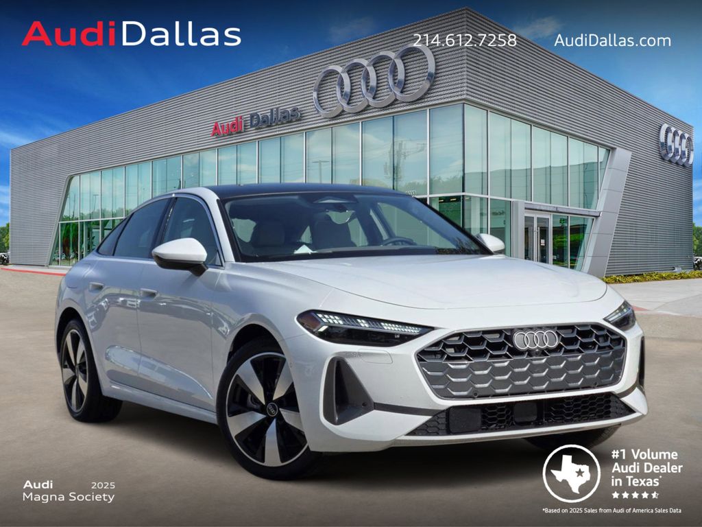 Glacier White Metallic 2025 Audi A5 Sedan All-Wheel Drive 7-Speed Automatic