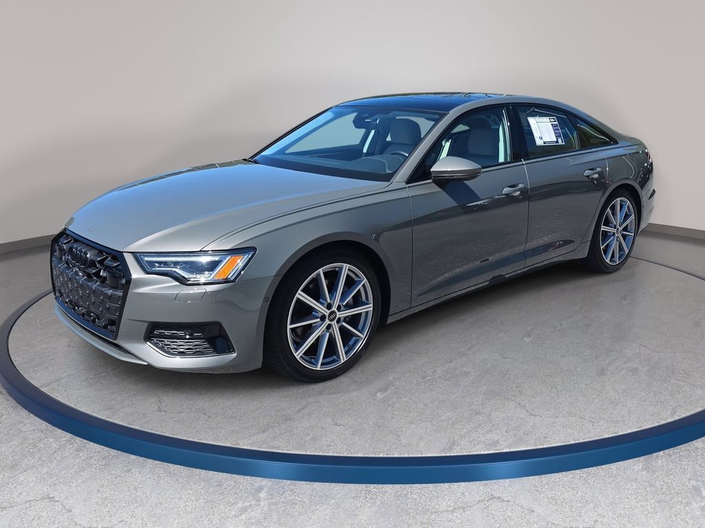 Manhattan Gray Metallic 2025 Audi A6 quattro Premium Plus 45 TFSI Sedan All-Wheel Drive 7-Speed Automatic