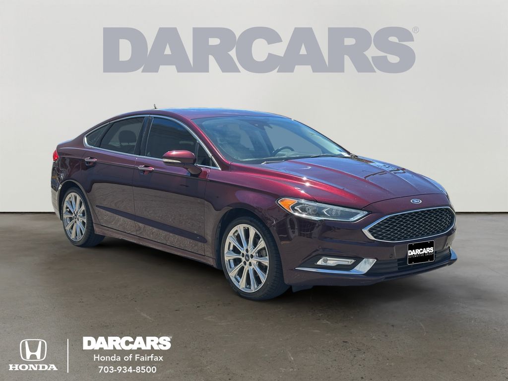 Red (Burgundy) 2017 Ford Fusion Sedan Front-Wheel Drive 6-Speed Automatic