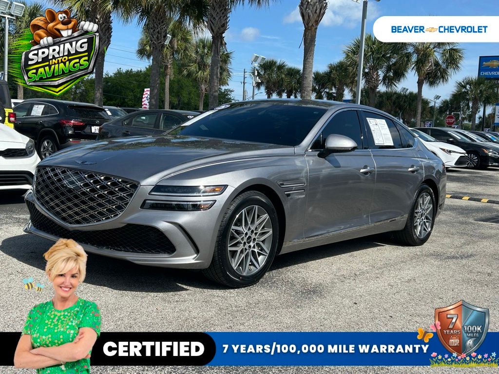 Savile Silver 2025 Genesis G80 2.5T AWD Sedan All-Wheel Drive 8-Speed Automatic
