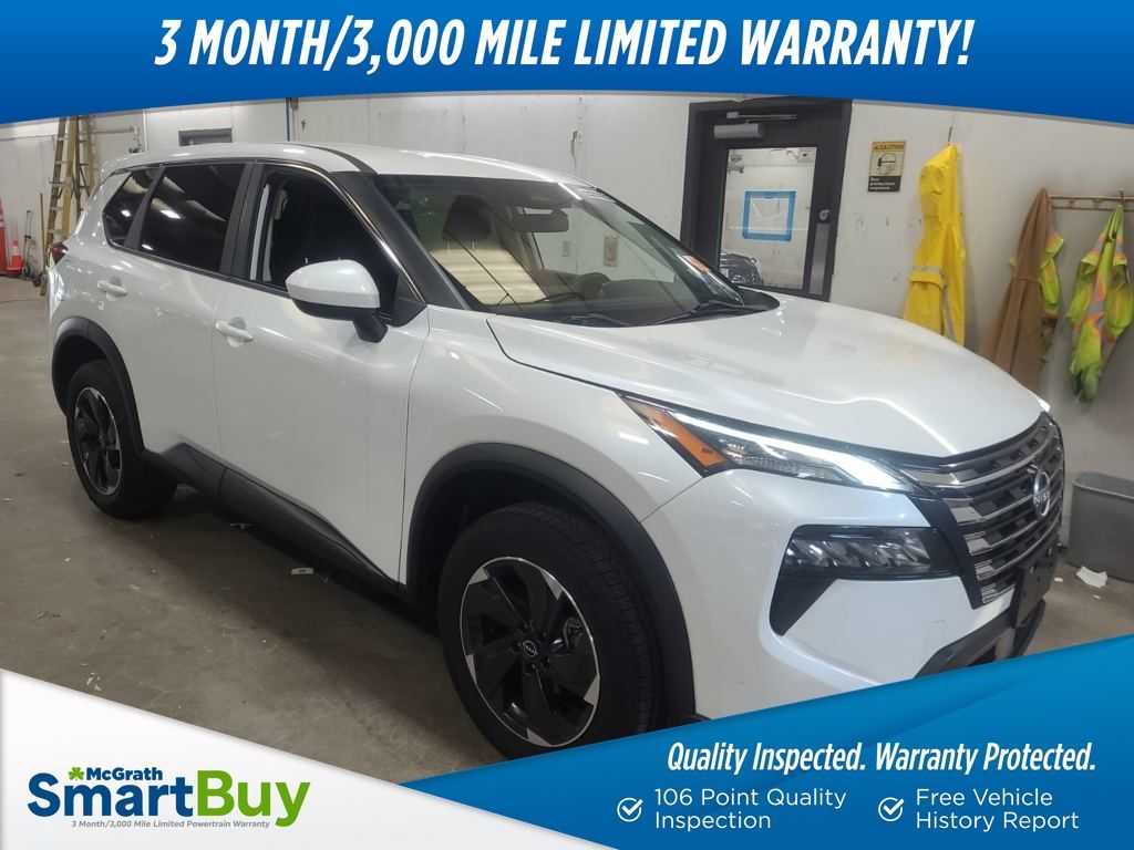Everest White Pearl 2024 Nissan Rogue SUV / Crossover All-Wheel Drive Continuously Variable Transmission