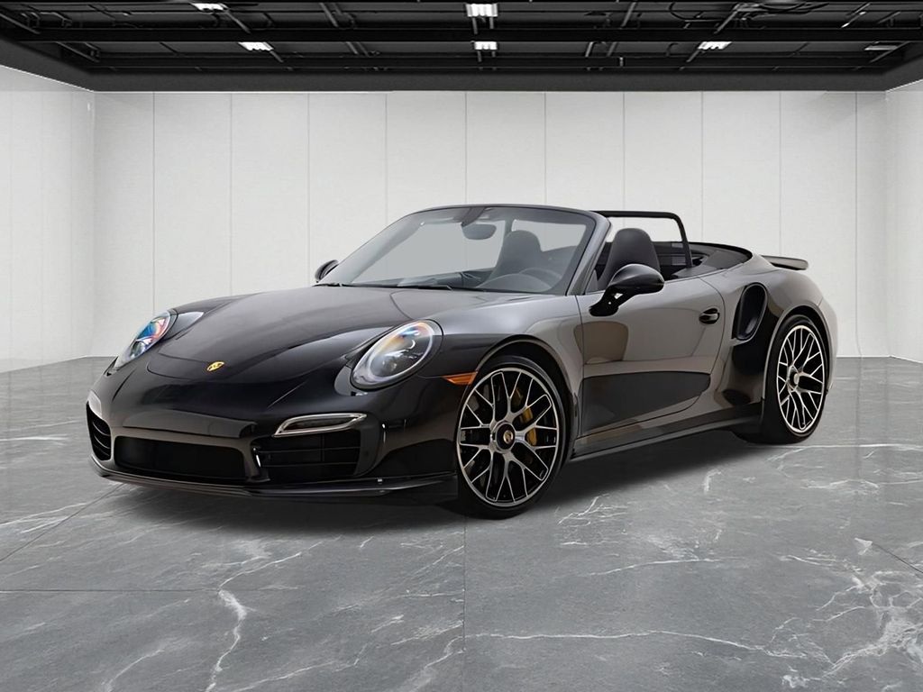 Black 2016 Porsche 911 Turbo S Cabriolet AWD Convertible All-Wheel Drive 7-Speed Automatic
