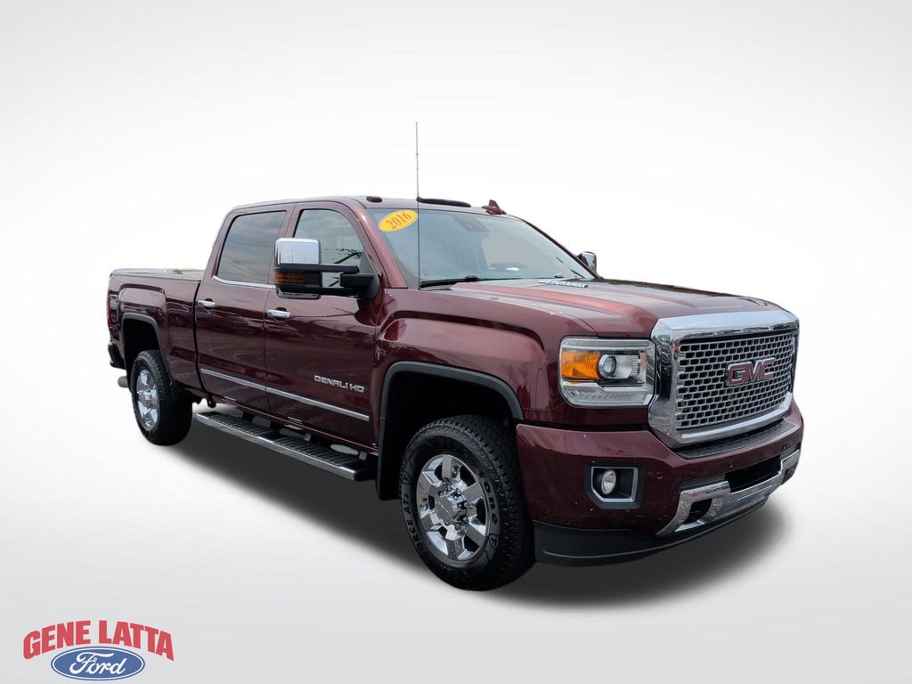 Deep Garnet Metallic 2016 GMC Sierra 3500HD Pickup Truck Four-Wheel Drive 6-Speed Automatic