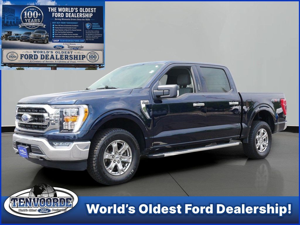 Blue Metallic 2023 Ford F-150 Pickup Truck Four-Wheel Drive Automatic